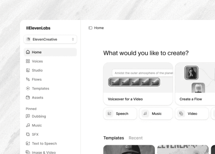 ElevenLabs product preview