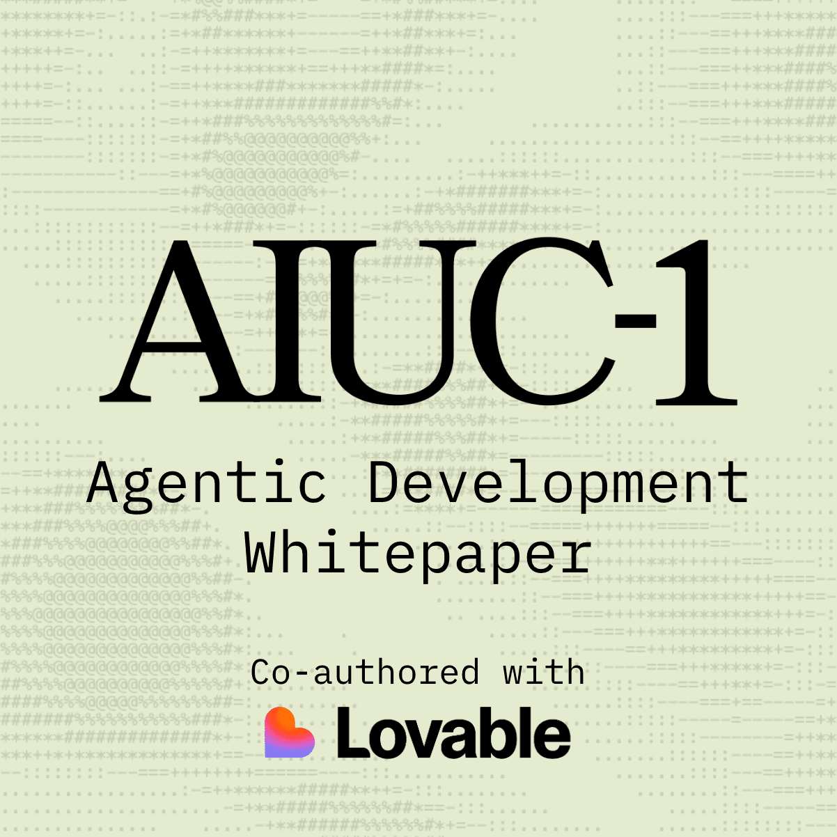 Agentic Development Whitepaper - co-authored with Lovable